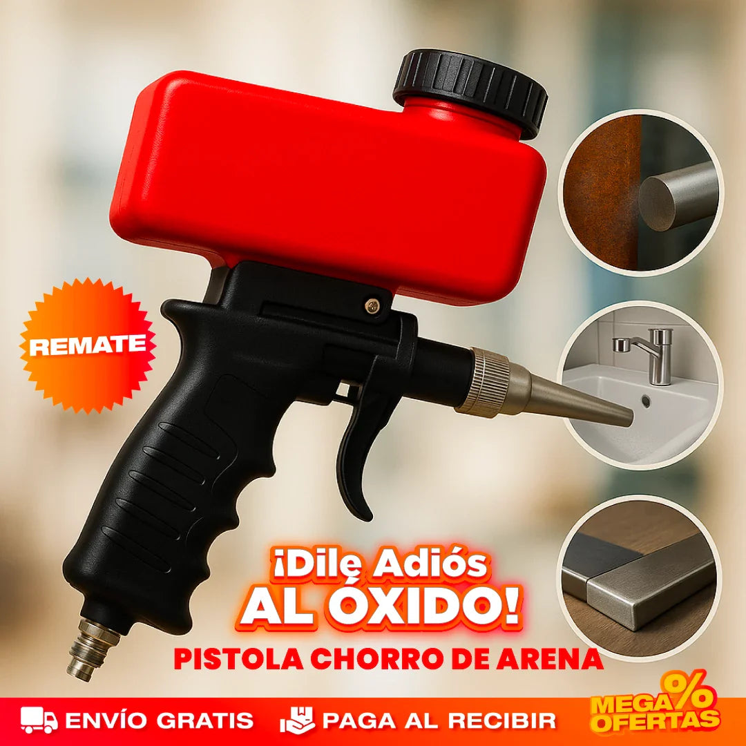 PISTOLA CHORRO DE ARENA NEUMÁTICA